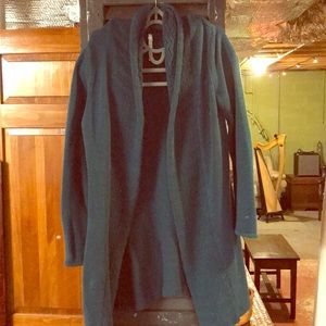 Long, comfy knit sweater